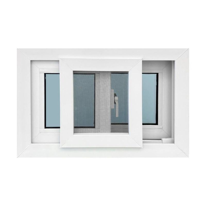 Ventana PVC S80+ Corrediza Low-E 60x40 cm Blanca con Cedazo