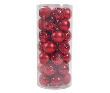Set de 35 Bombas Navideñas 6 cm Color Rojo