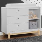 Cómoda Poppy de 3 Cajones con Compartimentos  Blanco