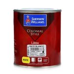 Colonial Style Látex Mate Blanco 1/4 Gal - Sherwin Williams