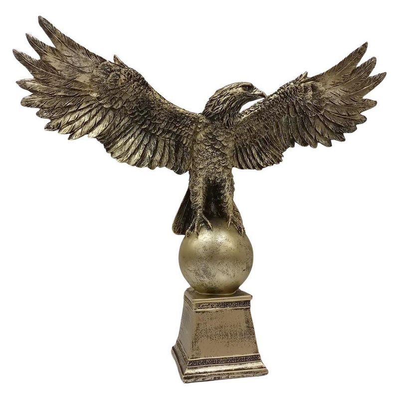 Figura Decorativa Águila Dorada
