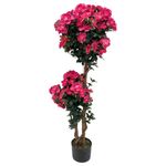 Planta Artificial Flores Rosa con Maceta