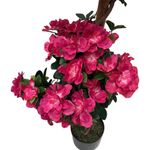 Planta Artificial Flores Rosa con Maceta