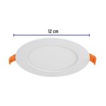 Lámpara LED Redonda Empotrable Luz Cálida 6 W - Volteck