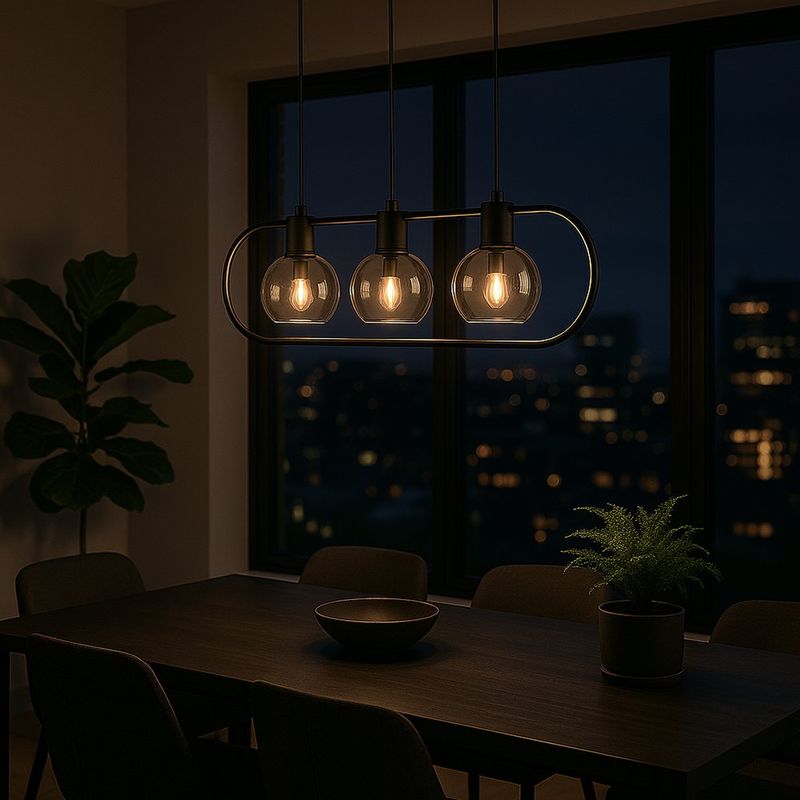 Set de 2 Lámparas de Techo 4 Luces 40 W
