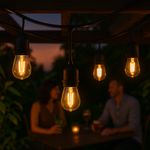 Serie de Luces LED Vintage para Exterior 15 M