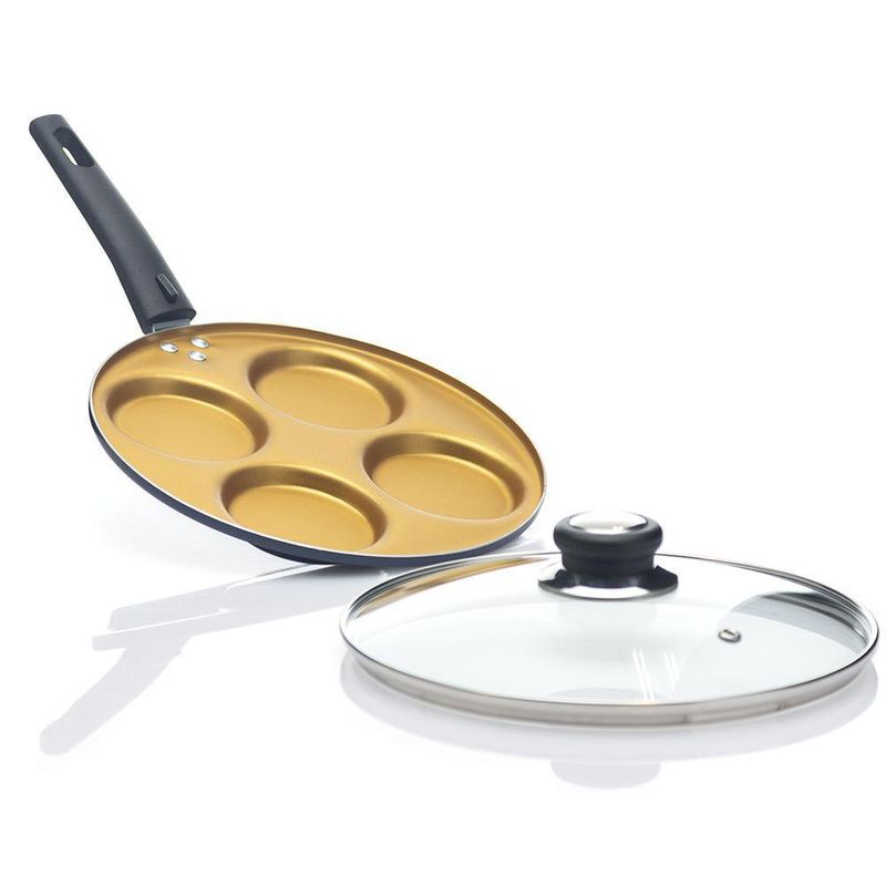 Comprar Juego de 3 sartenes de cobre, sartén para tortillas, sartén para  huevos de 14-16-18 cm, sartén de cobre martillado con doble asa