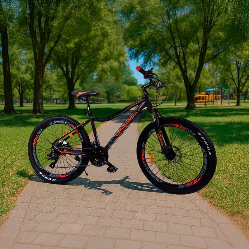 Bicicleta de Montaña Rin 24 Negra y Naranja