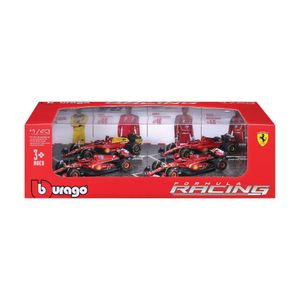 Set F1 Ferrari 4 Piezas A Escala 1:43