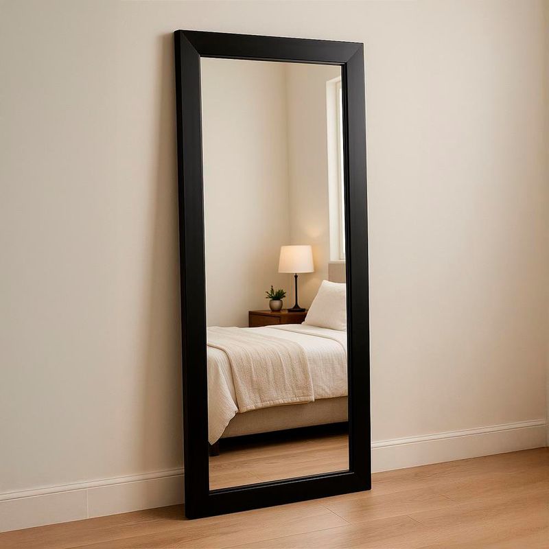 Espejo Rectangular Decorativo Café Oscuro