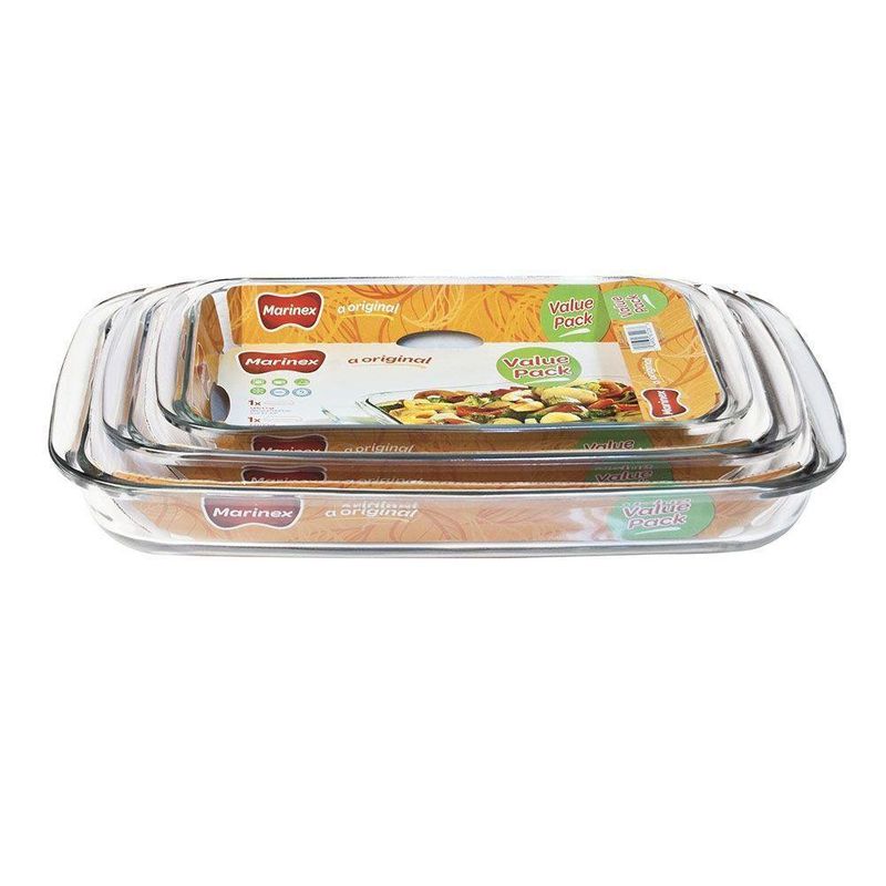 Set De 3 Moldes Rectangular - Marinex
