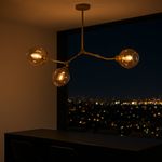 Lámpara de Techo Glamurnyy Dorada 3 Luces E27