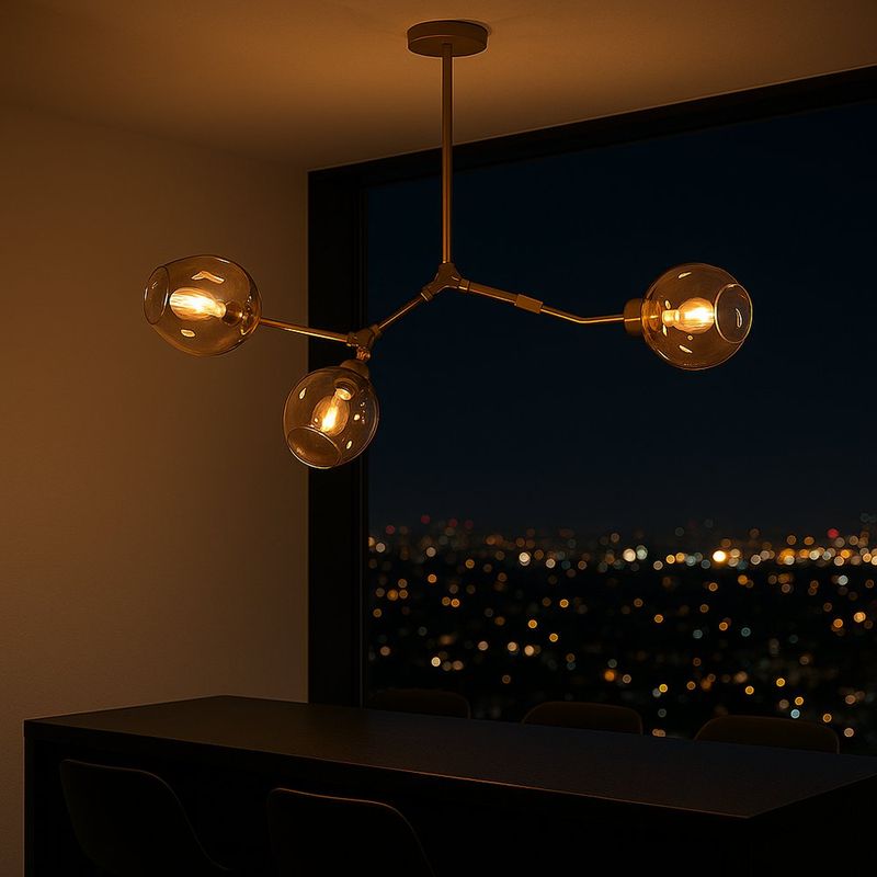 Lámpara de Techo Glamurnyy Dorada 3 Luces E27