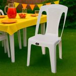 Silla Napoli Para Exterior Blanco - Megaplast Varios Colores