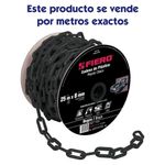 Cadena Plastico Negro 8 Mm Fiero