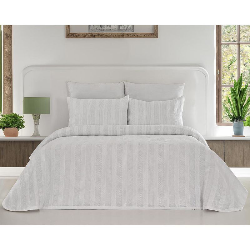 Set de Colcha Queen Wire Blanco