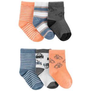 Set de 6 Pares de Calcetas Diseño Dinos para Niño - Varias Tallas