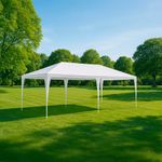 Toldo Plegable 3x6x2.5 m Blanco