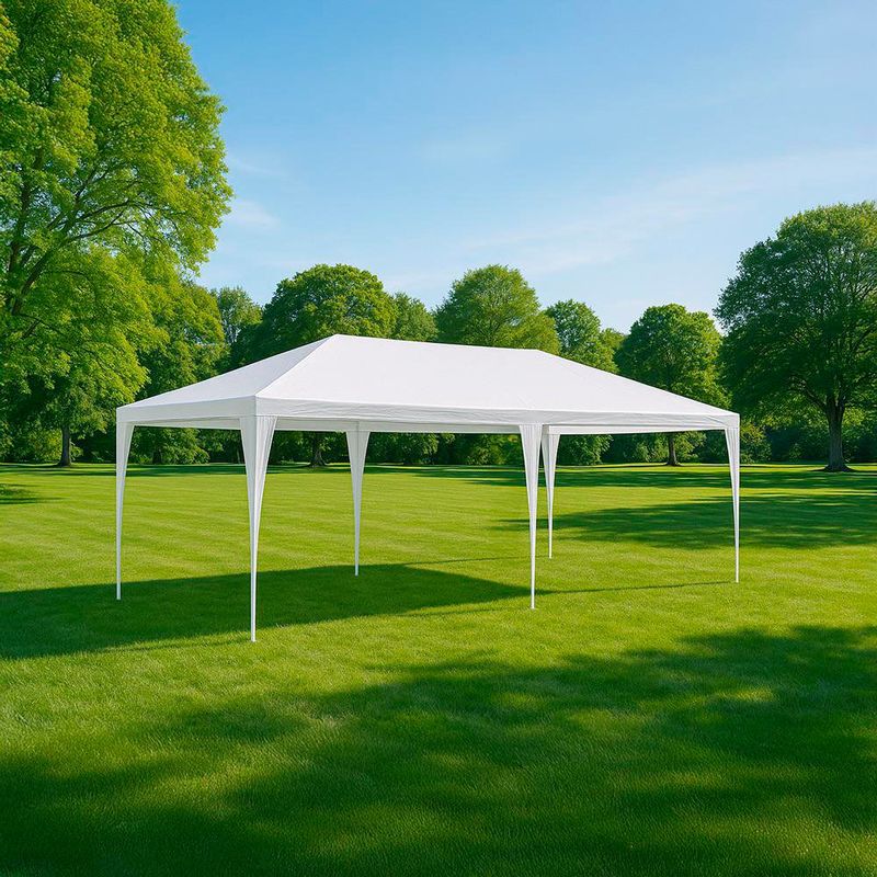 Toldo Plegable 3x6x2.5 m Blanco