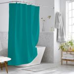 Set de Cortina para Baño con Liner y Ganchos Turquesa 14 Pzas