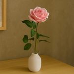 Rosa Decorativa Artificial Rosada