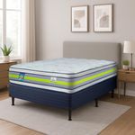 Set de Cama Colchón + Base Energy Doble Euro - Facenco Varios Tamaños