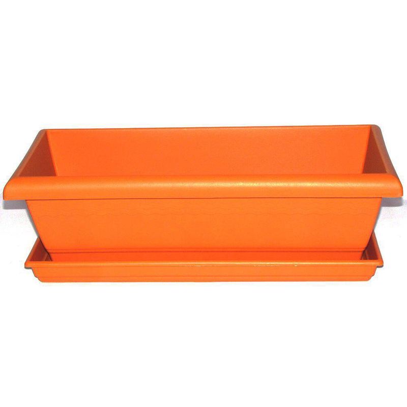 Maceta Plástica Rectangular Terracota - Spartaplast Varios Tamaños