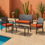 Set-de-Jardin-Exterior-4-Piezas-Gris-y-Terracota