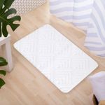 Alfombra de Baño Blanca de 50x80 Cm