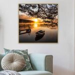Cuadro-Decorativo-con-Marco-Diseño-Lago-80X80-Cm