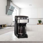 Cafetera Programable de Acero Inoxidable 12 Tazas
