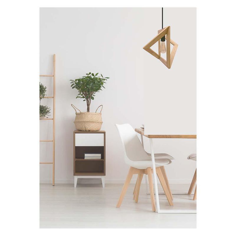 Lámpara Colgante Blanca 1L E27 40W