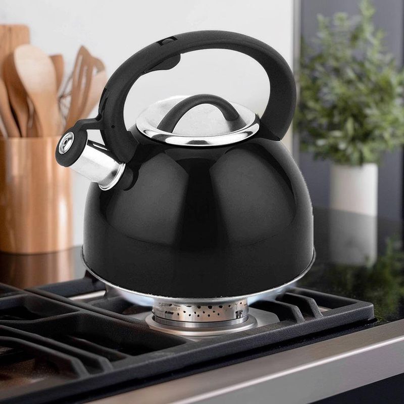 Tetera de Acero Inoxidable Negra 3 L