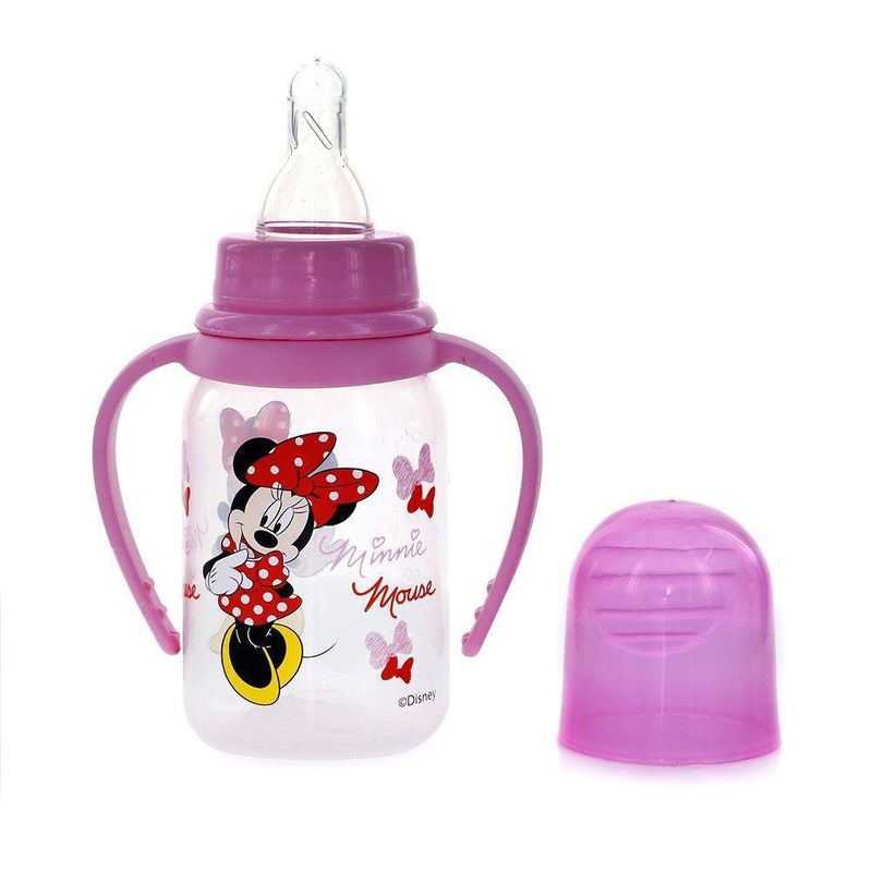 Biberón Minnie 4Oz Con Asas - Disney - Cemaco