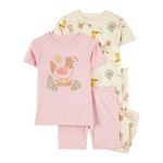 Set de Pijama 4 Pzas Estilo Western-Chic para Niña - Varias Tallas