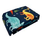 Set-de-2-Sabanas-Microfibra-Azul-con-Dinosaurios-Imperial