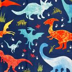 Set-de-2-Sabanas-Microfibra-Azul-con-Dinosaurios-Imperial