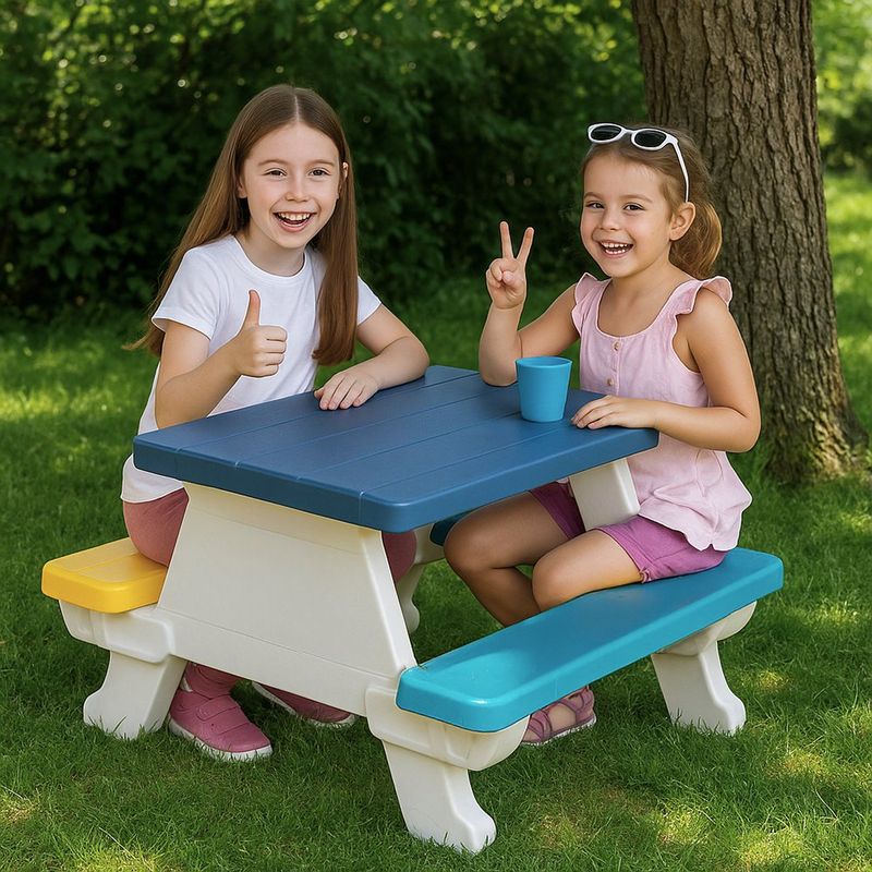Mesa de Picnic para Cuatro Niños Dolu