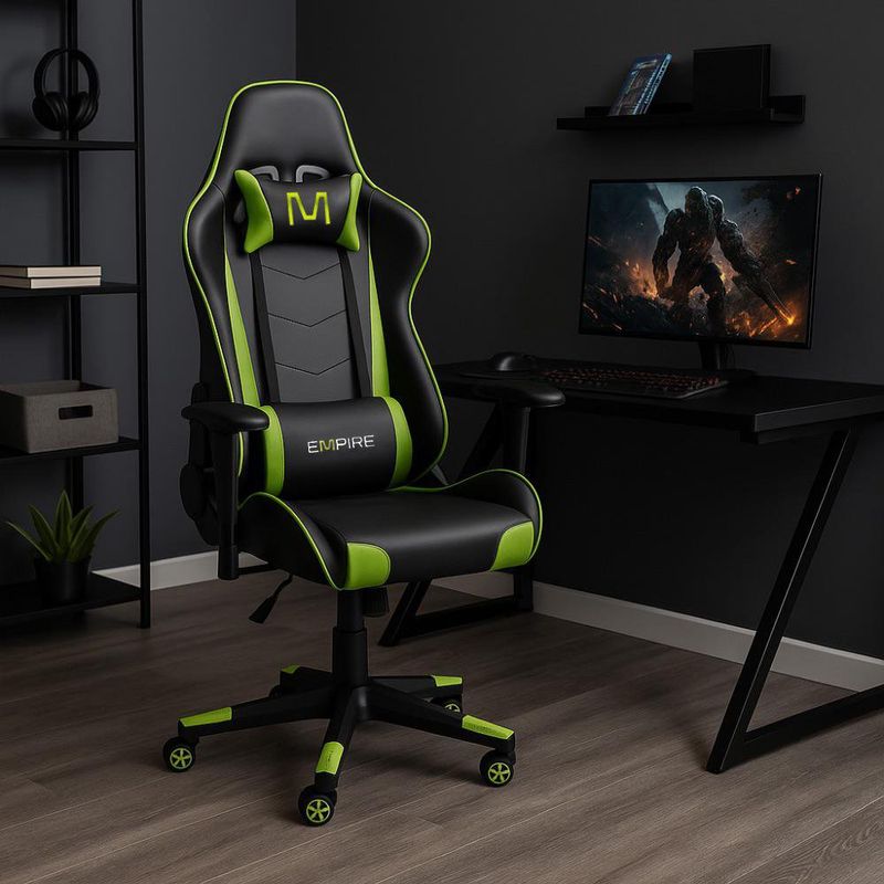 Silla Gamer Lord Negro y Verde - Varios Colores