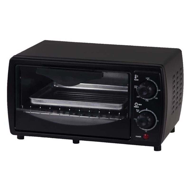 Horno Tostador Negro  9 L 1000 Watts - Rosthal