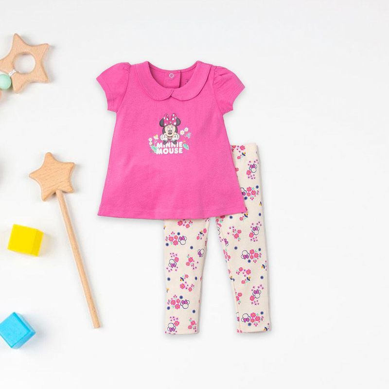 Conjunto Floral Minnie - Varias Tallas