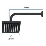 Regadera-Cuadrada-ABS-6-Plg-Negro-Mate-con-Brazo---Foset
