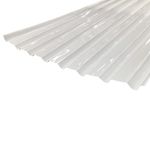 Lámina Acrílica I-101 Blanca 8 Pies Perfil Trapezoidal