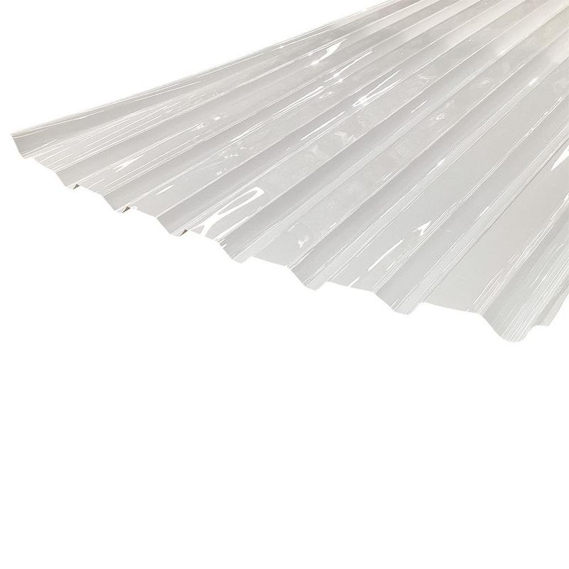 Lámina Acrílica I-101 Blanca 8 Pies Perfil Trapezoidal