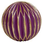 Esfera Decorativa Morada con Dorado