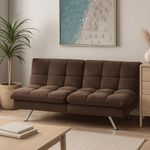 Sofá Cama Reclinable de Microfibra Chocolate