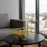 Carreta Decorativa de Metal para Maceta