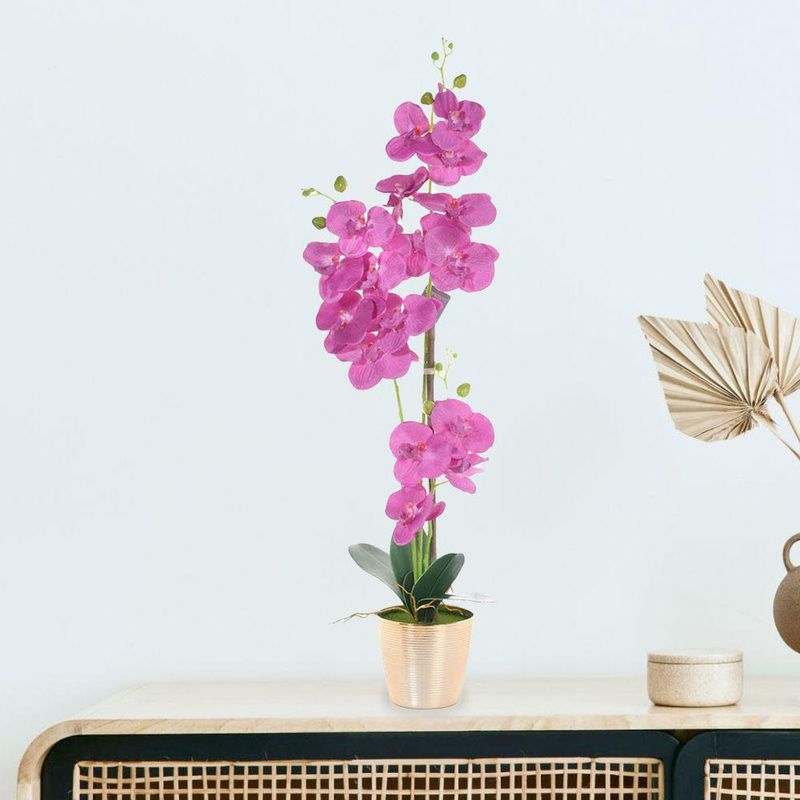 Flor-Orquidea-Artificial-Fucsia-con-Pote