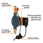 Bomba para Agua con Presurizador de 1/3 Hp