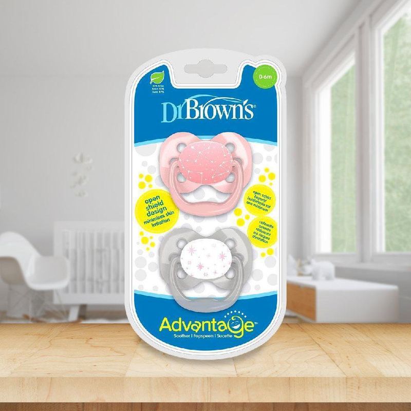 Chupón Advantage Nivel 1 Rosado 2 Pzas